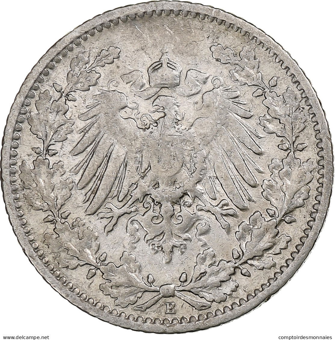 Empire Allemand, 1/2 Mark, 1906, Muldenhütten, Argent, TB+, KM:17 - 1/2 Mark