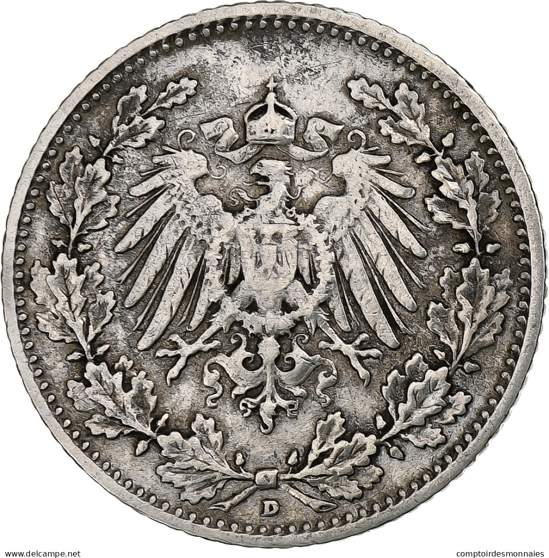 Empire Allemand, 1/2 Mark, 1906, Munich, Argent, TB+, KM:17 - 1/2 Mark