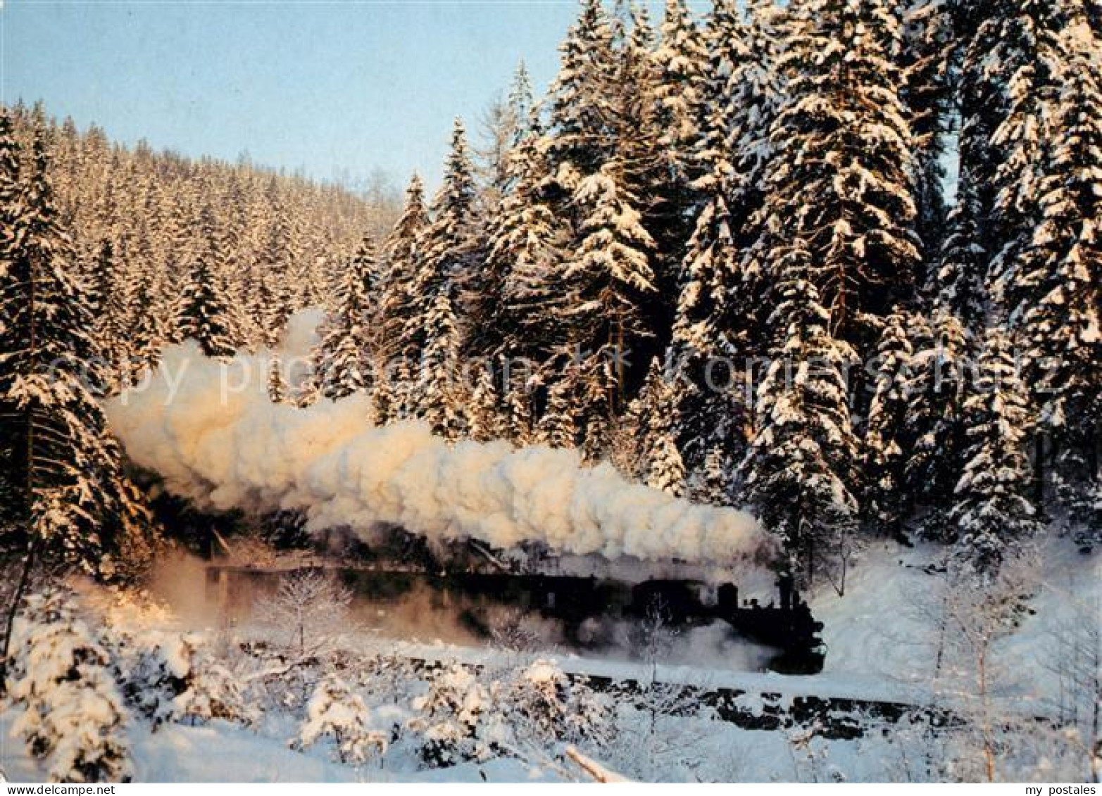 73077051 Joehstadt Schmalspurbahn Wolkenstein Lokomotive Winter Joehstadt - Jöhstadt