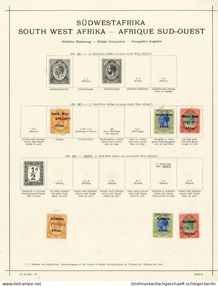 Südwestafrika, Ungebraucht - Autres - Afrique