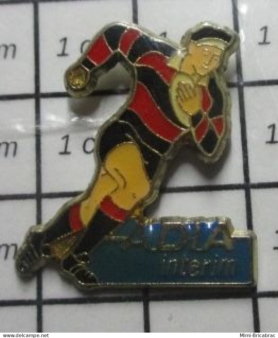 1517 Pin's Pins / Beau Et Rare /  SPORTS / RUGBY ADIA INTERIM - Rugby