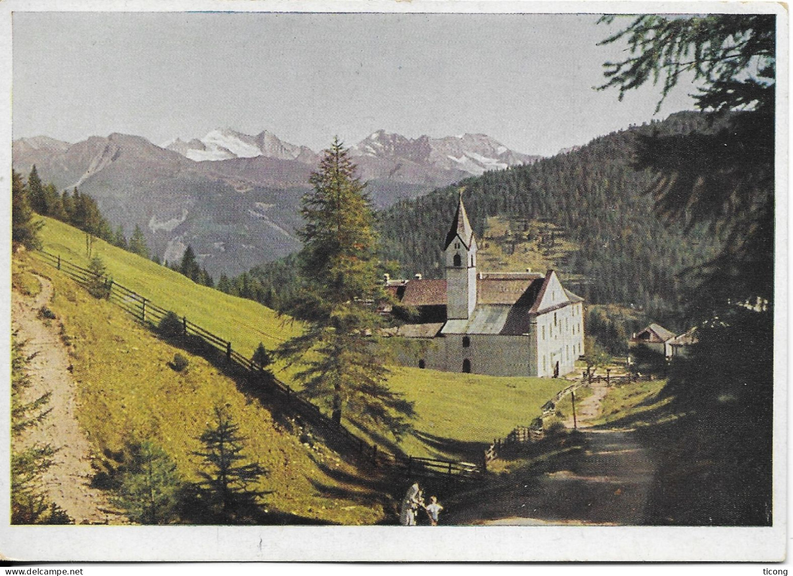 MATREI AM BRENNER TYROL AUTRICHE - ABBAYE MARIA WALDRAST - CARTE ANCIENNE PHOTO LEONHARDT INNSBRUCK, VOIR LE SCANNER - Matrei Am Brenner