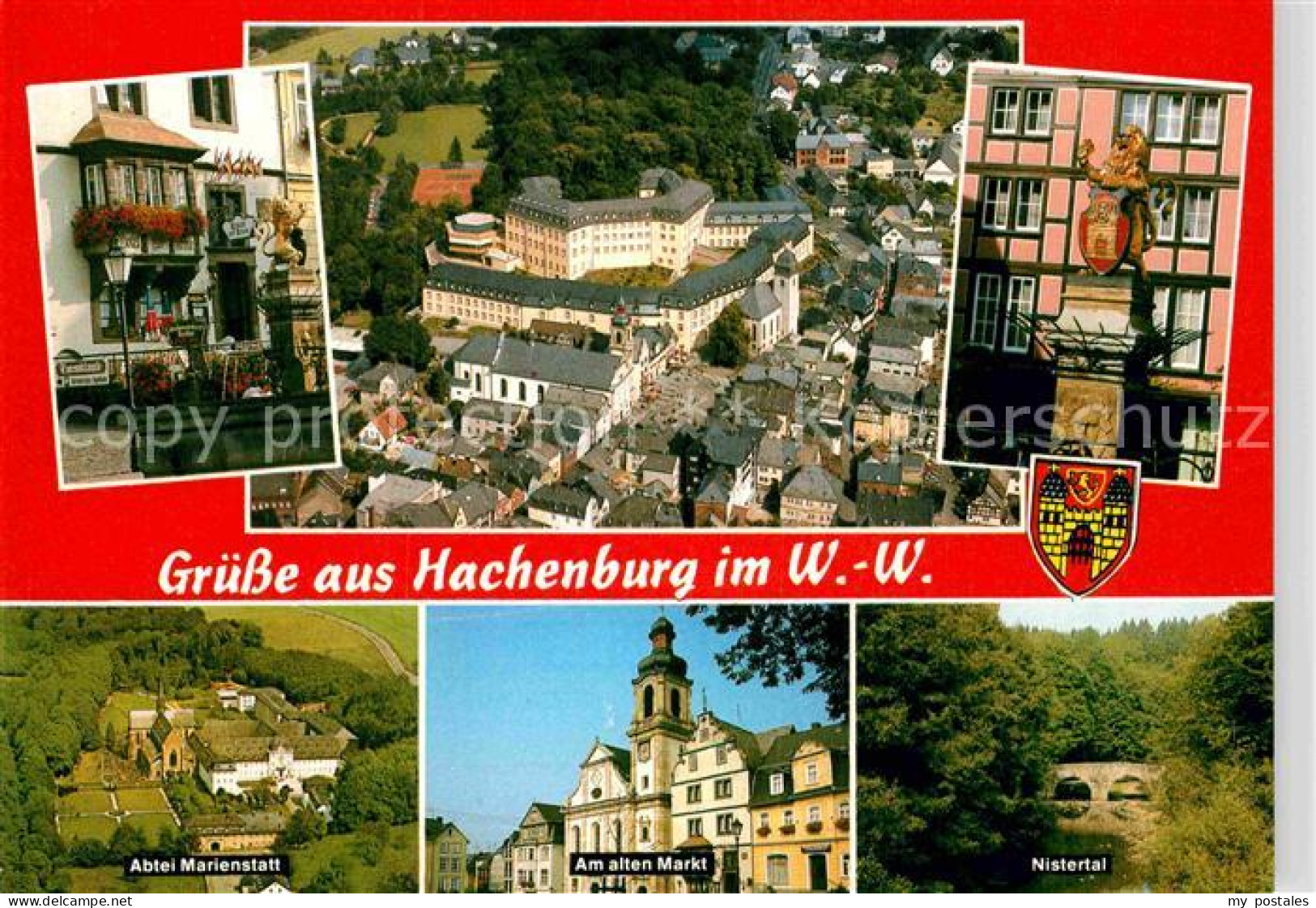72895071 Hachenburg Westerwald Panorama Abtei Marienstatt Alter Markt Nistertal  - Hachenburg