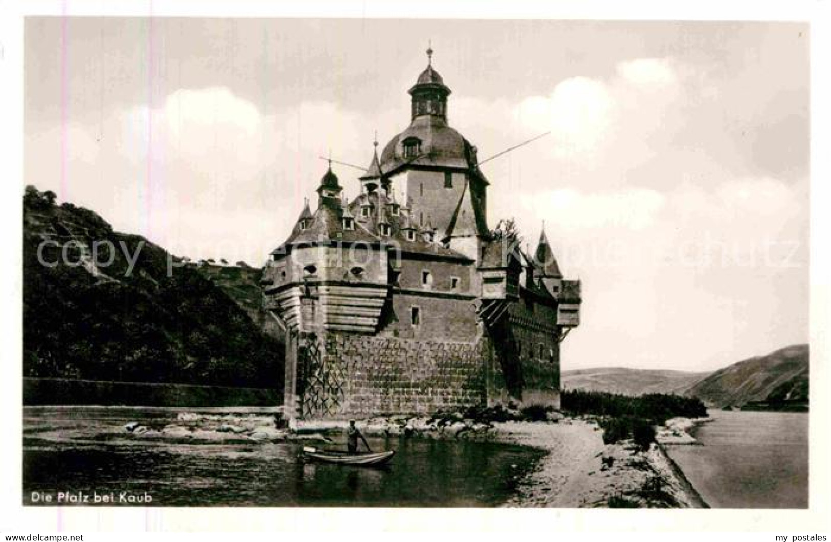 72833644 Kaub Rhein Die Pfalz Burg Pfalzgrafenstein Kaub - Kaub