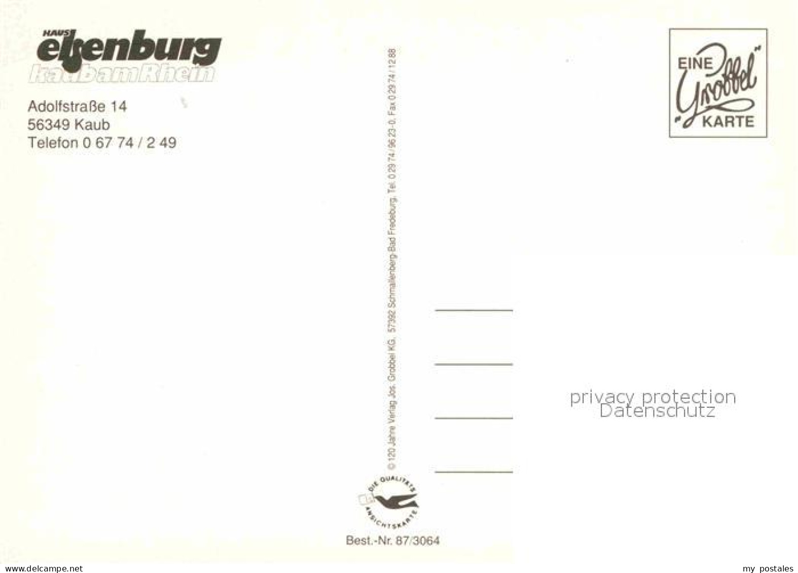 72825424 Kaub Rhein Haus Elsenburg Kaub - Kaub