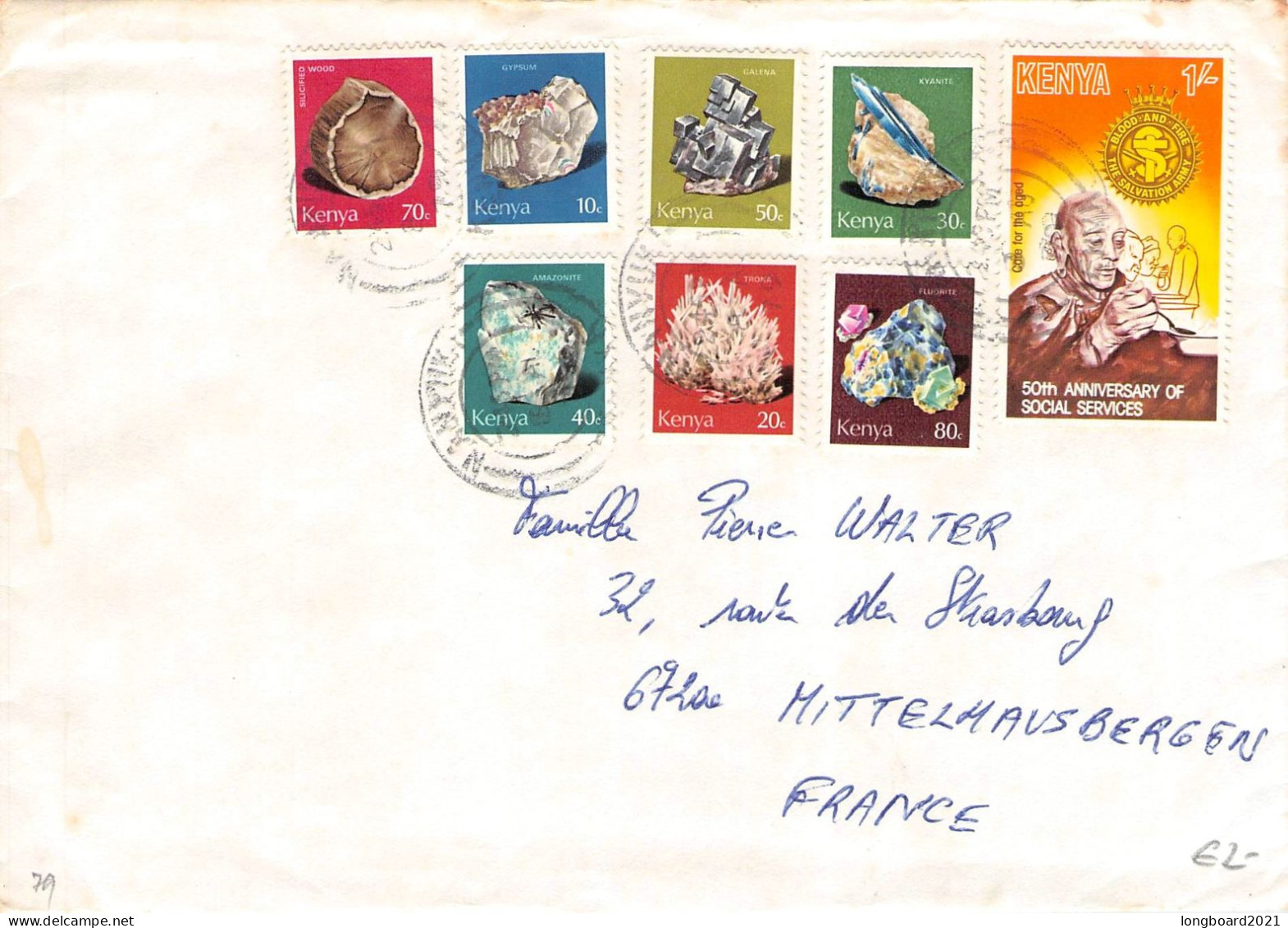 KENYA - MAIL 1979 - MITTELHAUSBERGEN/FR / 5121 - Kenia (1963-...)