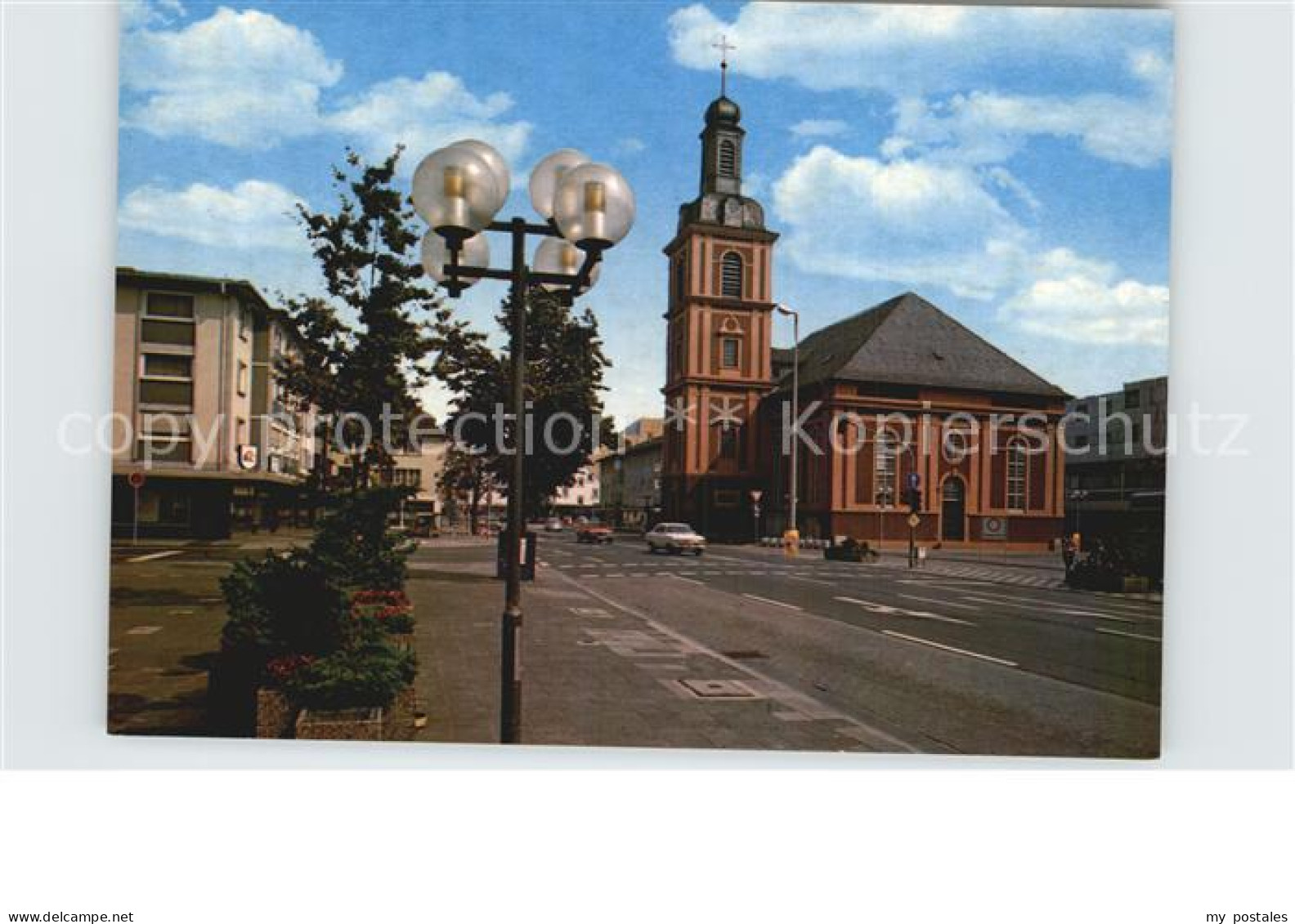 72581103 Ruesselsheim Main Stadtkirche Markt Und Frankfurter Strasse Ruesselshei - Ruesselsheim
