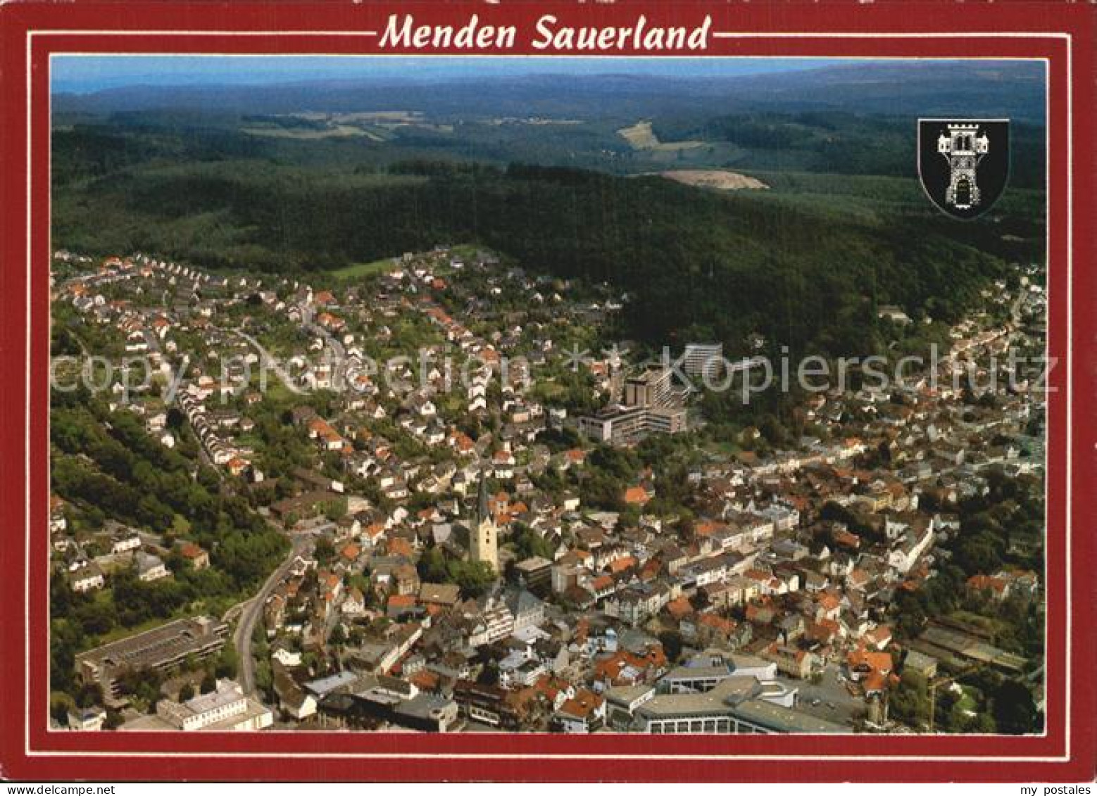 72573975 Menden Sauerland Fliegeraufnahme Menden - Menden