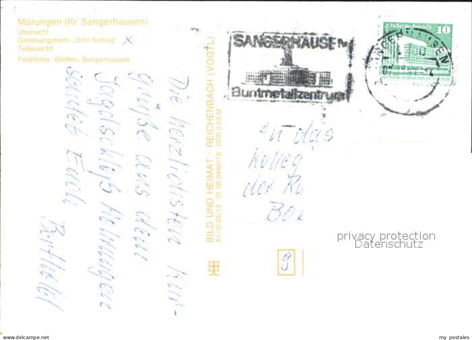 72572625 Morungen Genesungsheim Otto Schlag Morungen - Sangerhausen