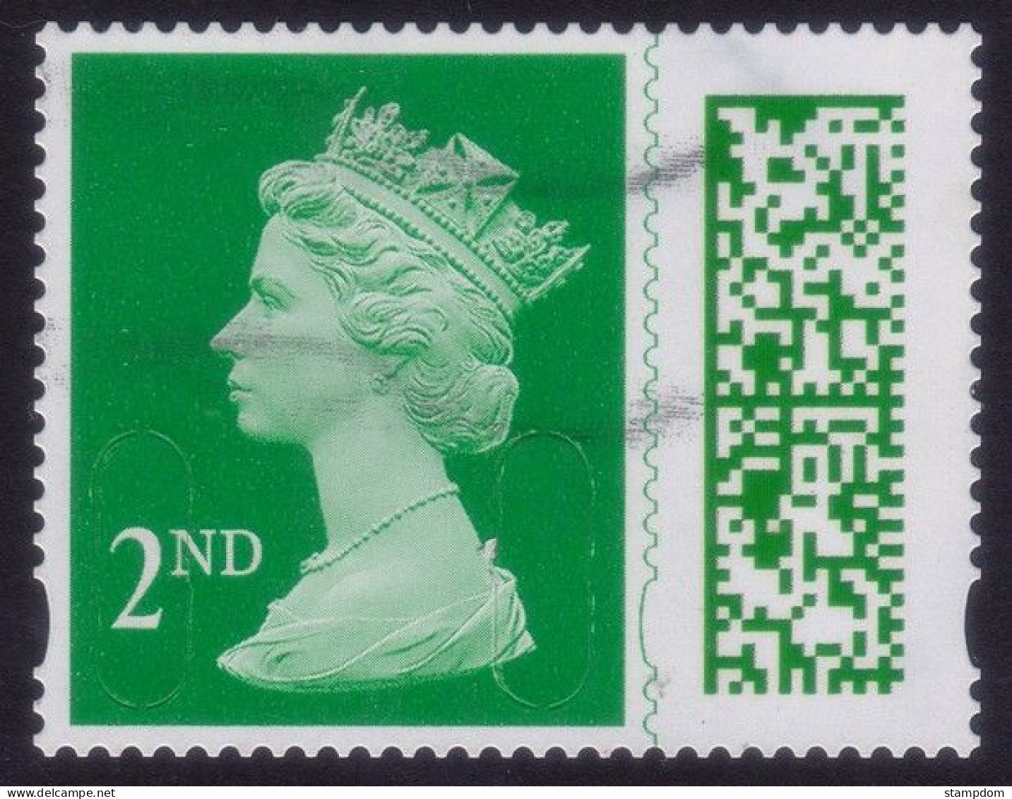 GREAT BRITAIN GB 2022 QE2 Barcoded Machin 2nd M22L MEIL - USED @Q2520 - Machins