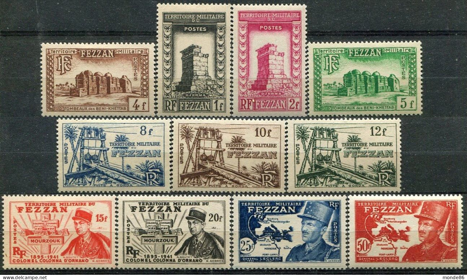 FEZZAN - Y&T  N° 43-53 * - Unused Stamps
