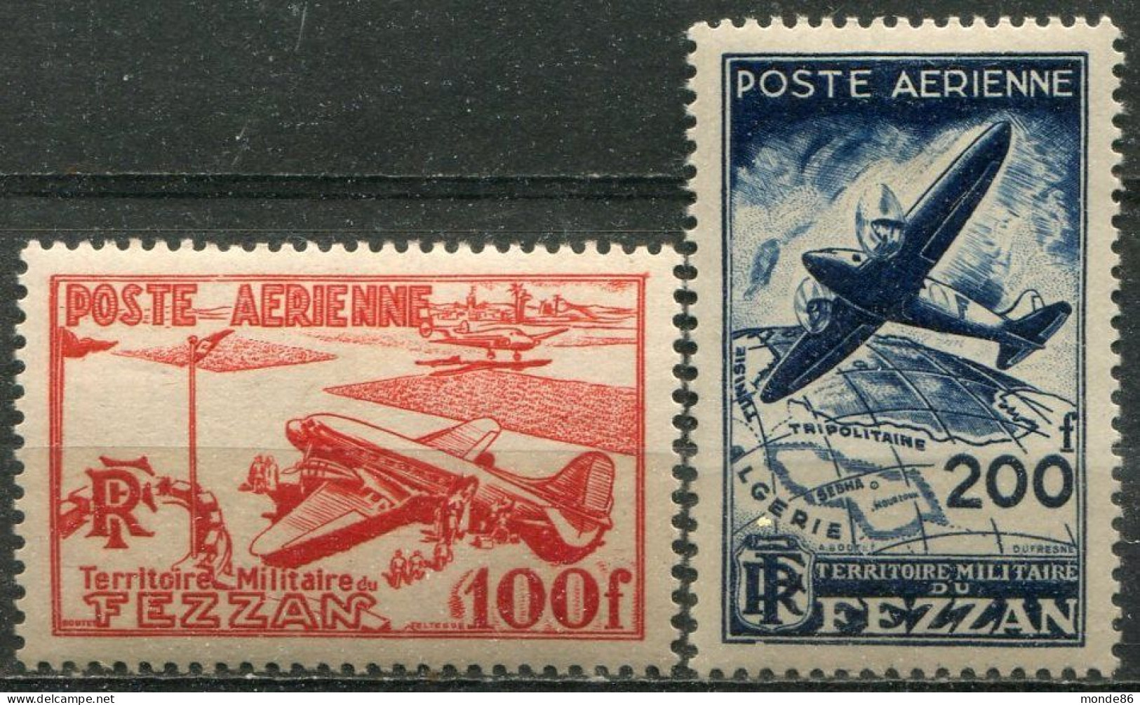 FEZZAN - Y&T PA N° 4-5 * - Unused Stamps