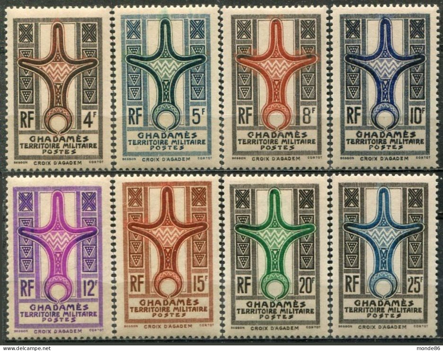 GHADAMES - Y&T  N° 1-8 * - Unused Stamps