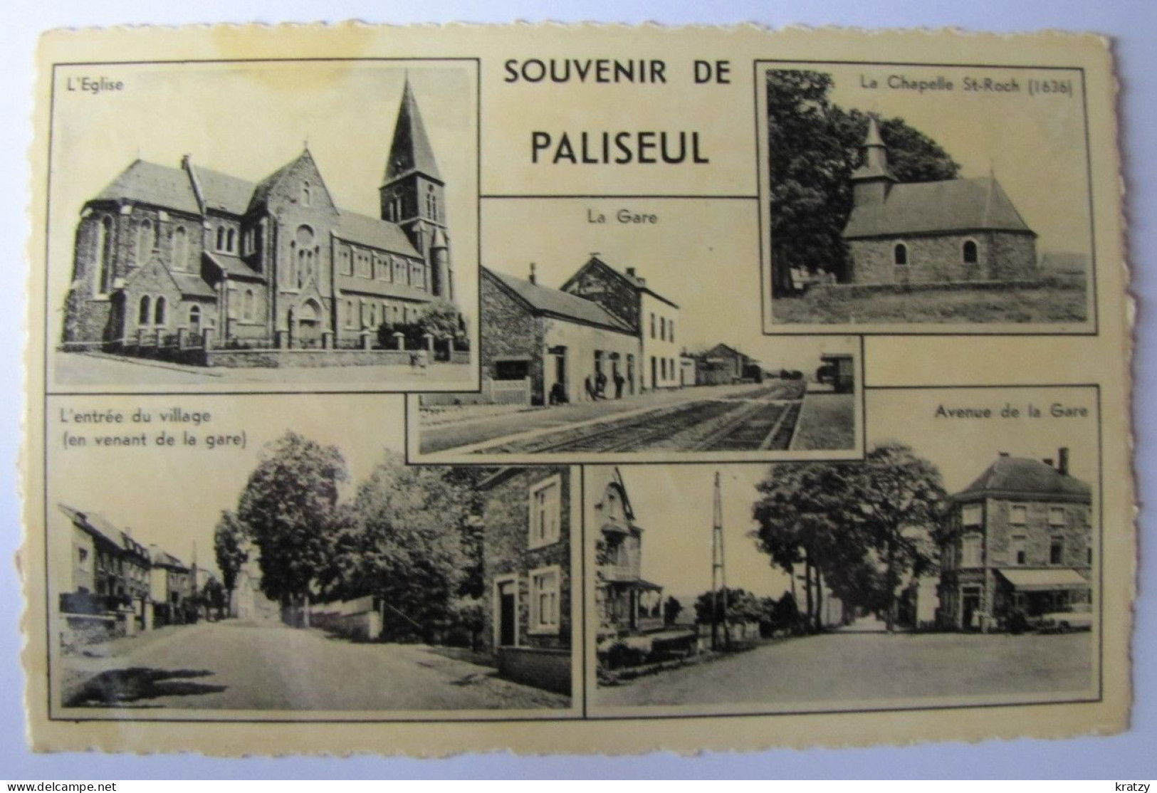 BELGIQUE - LUXEMBOURG - PALISEUL - Vues - 1954 - Paliseul
