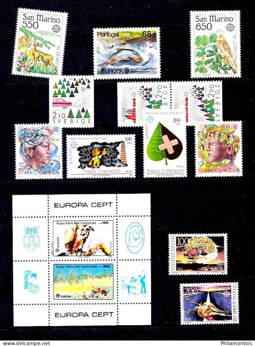 EUROPA-CEPT - Année 1986 Complète Avec Blocs - Neufs N** - Très Beaux - 1986