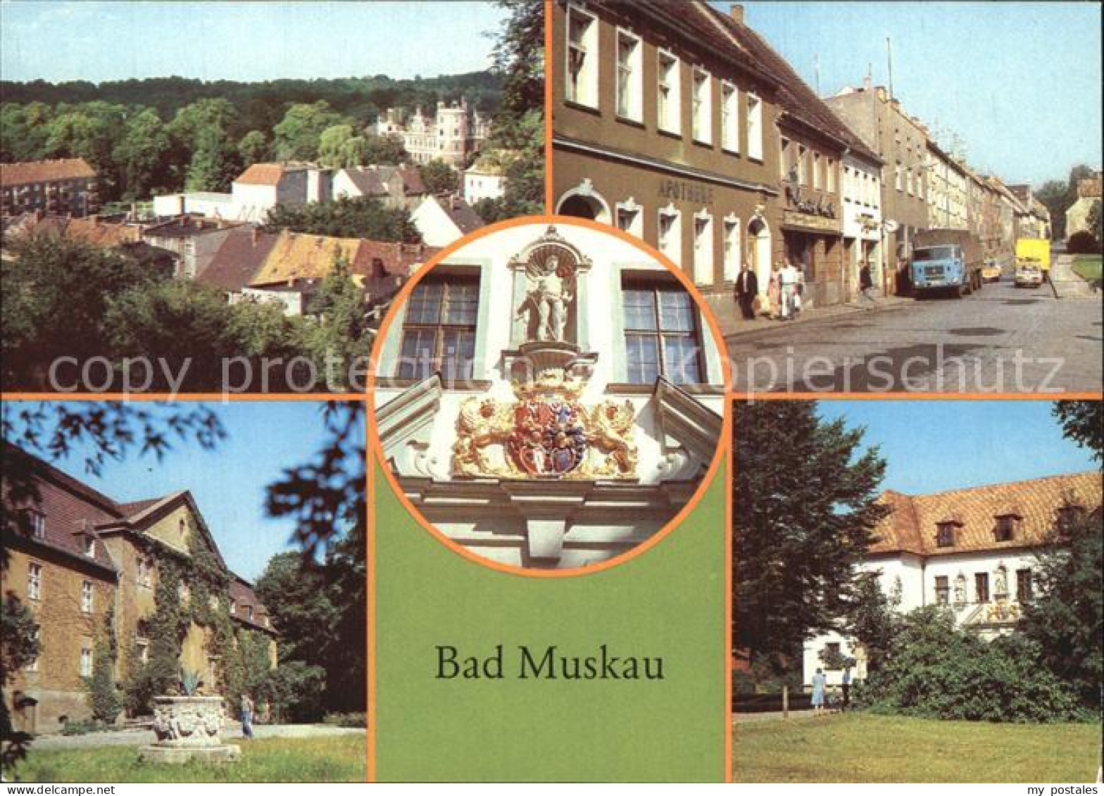 72564696 Bad Muskau Oberlausitz Wappen Am Alten Schloss Moorbad Bad Muskau - Bad Muskau