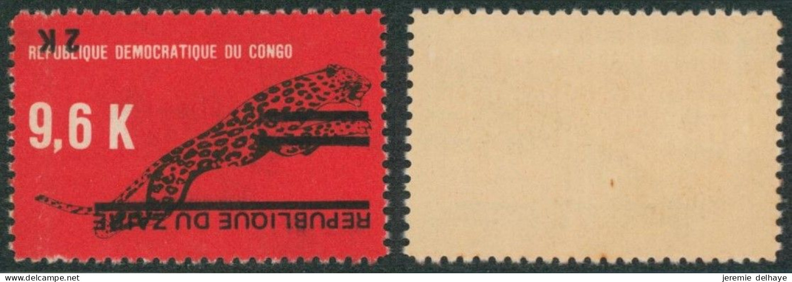 République Du Zaïre (1977) - N°907** (MNH) + Surcharge Renversée / Variété. - Unused Stamps