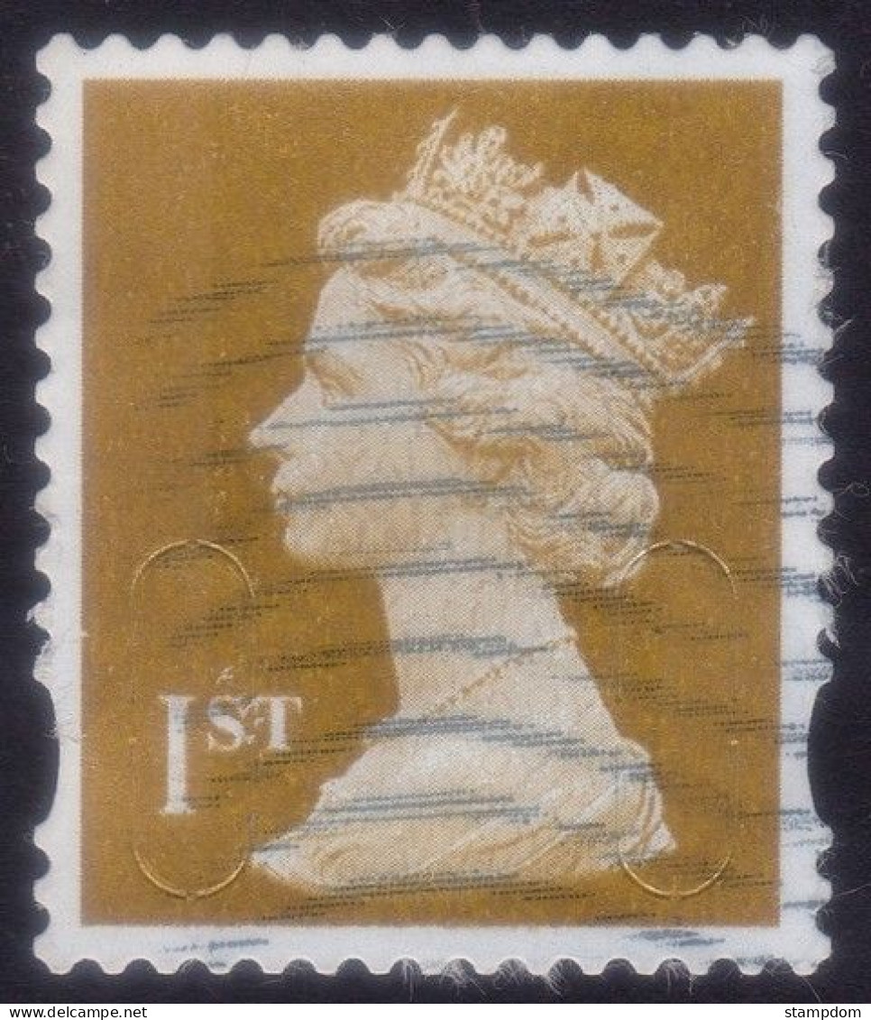 GREAT BRITAIN GB 2011 QE2 Security Machin Ist Gold M11L MSIL Sc#MH411 - USED @Q2516 - Machins