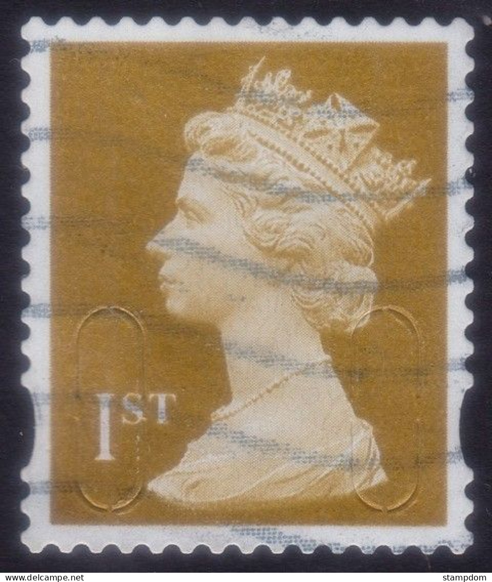 GREAT BRITAIN GB 2010 QE2 Security Machin Ist Gold ROYAL MA1L Sc#MH401D - USED @Q2517 - Machins