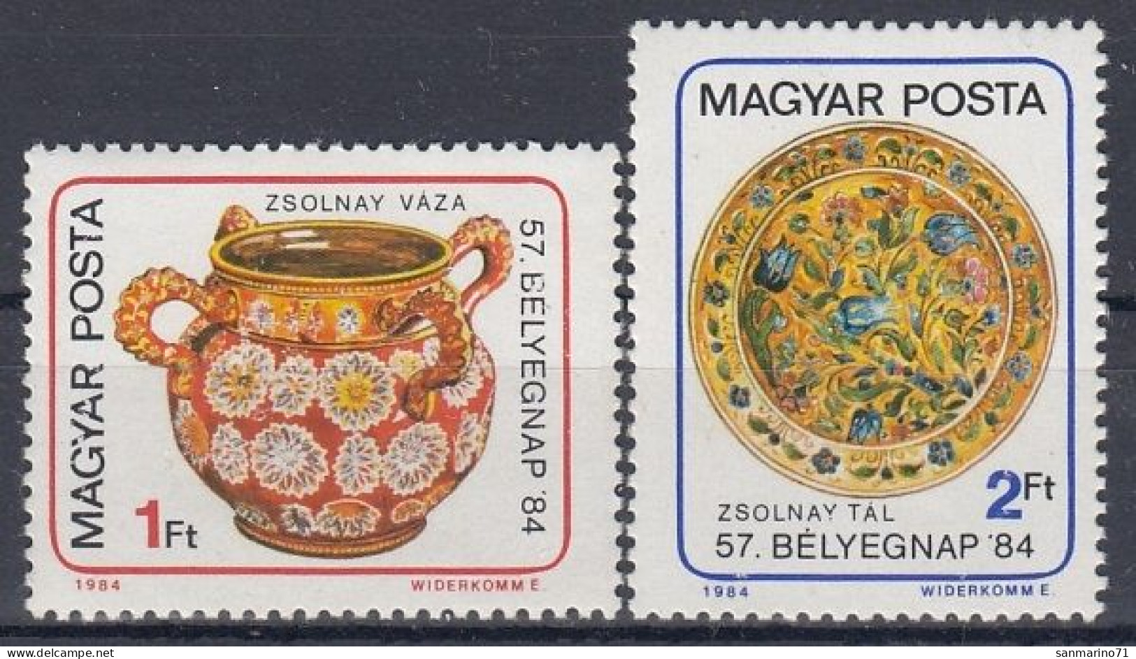 HUNGARY 3694-3695,unused,falc Hinged (*) - Porcelaine