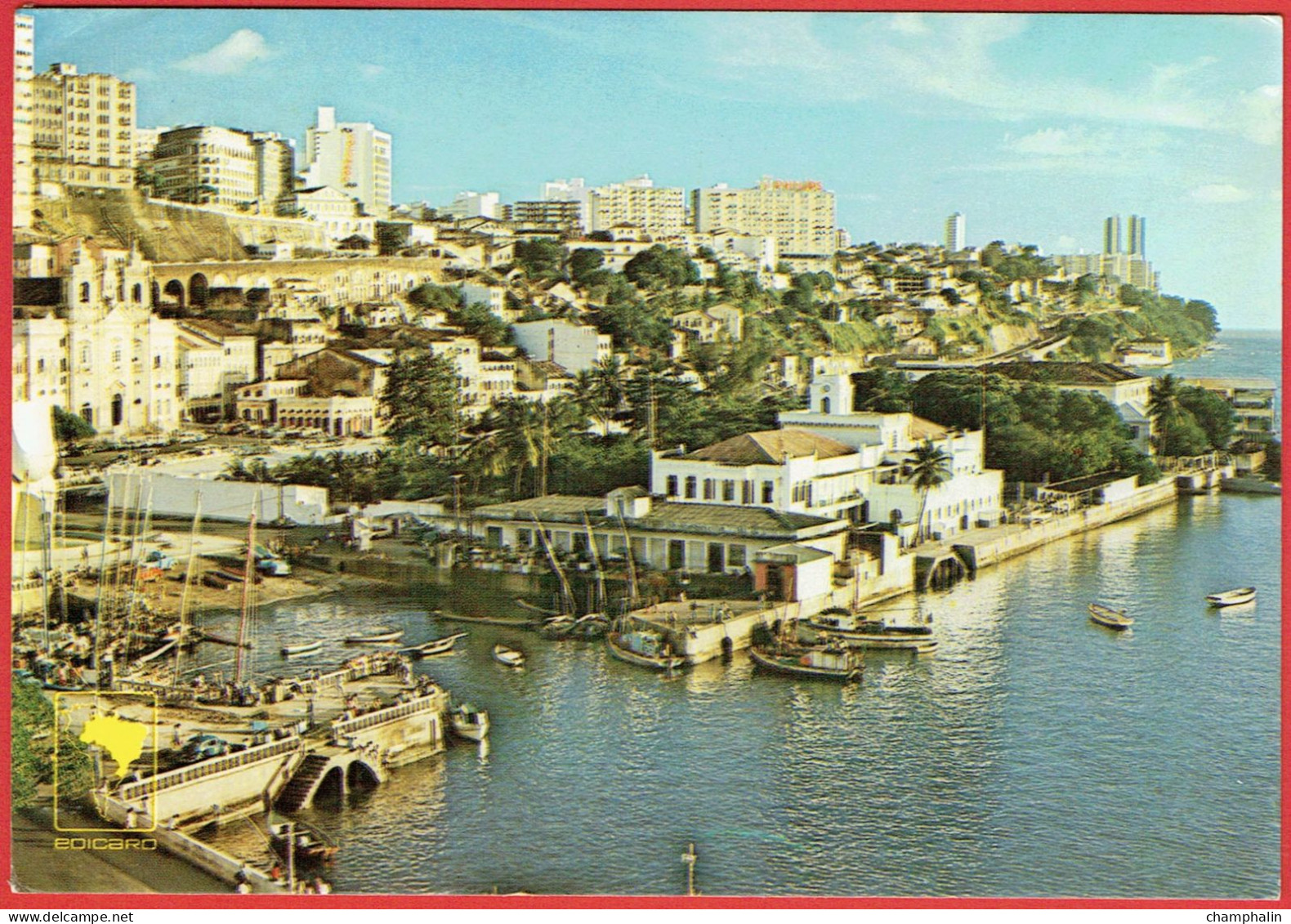 Salvador - Vista Panorâmica Da Cidade Baixa - Panoramic View Of The Low City - Salvador De Bahia