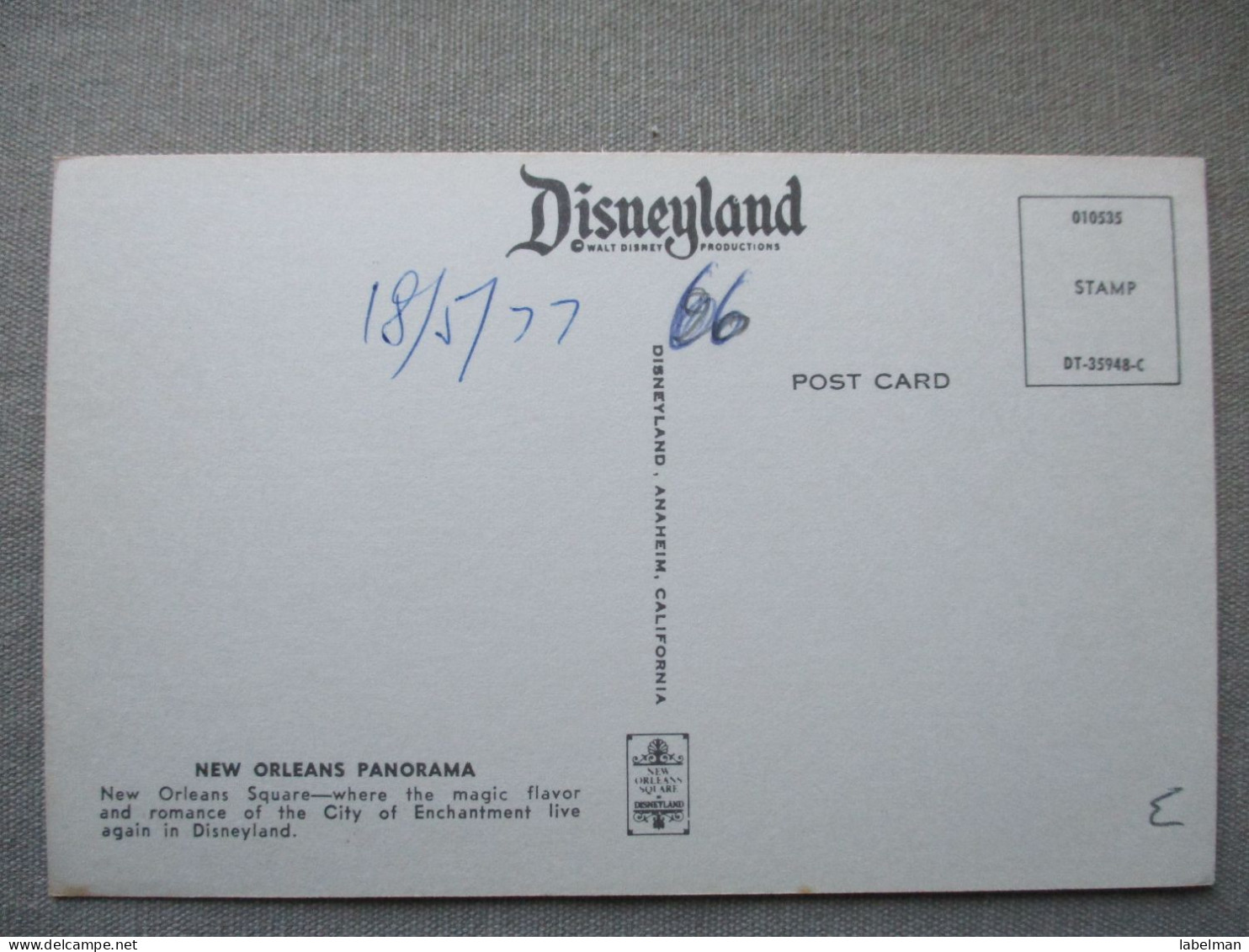 USA UNITED STATES FLORIDA DISNEY WORLD DISNEYLAND KARTE CARD POSTCARD CARTE POSTALE ANSICHTSKARTE CARTOLINA POSTKARTE - Atlanta