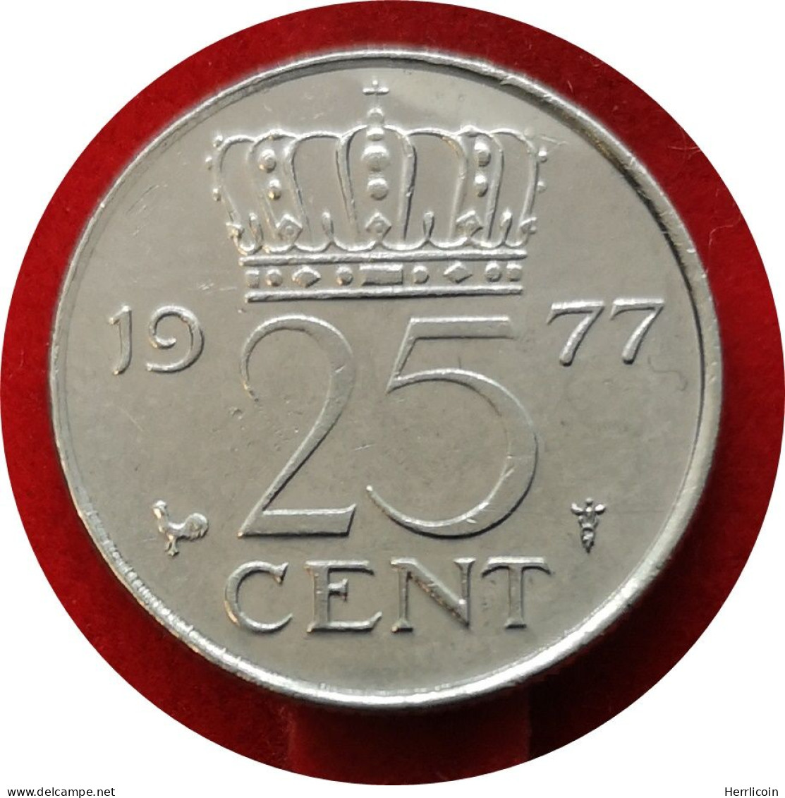 1977 - 25 Cents Juliana - Pays Bas - 1948-1980 : Juliana