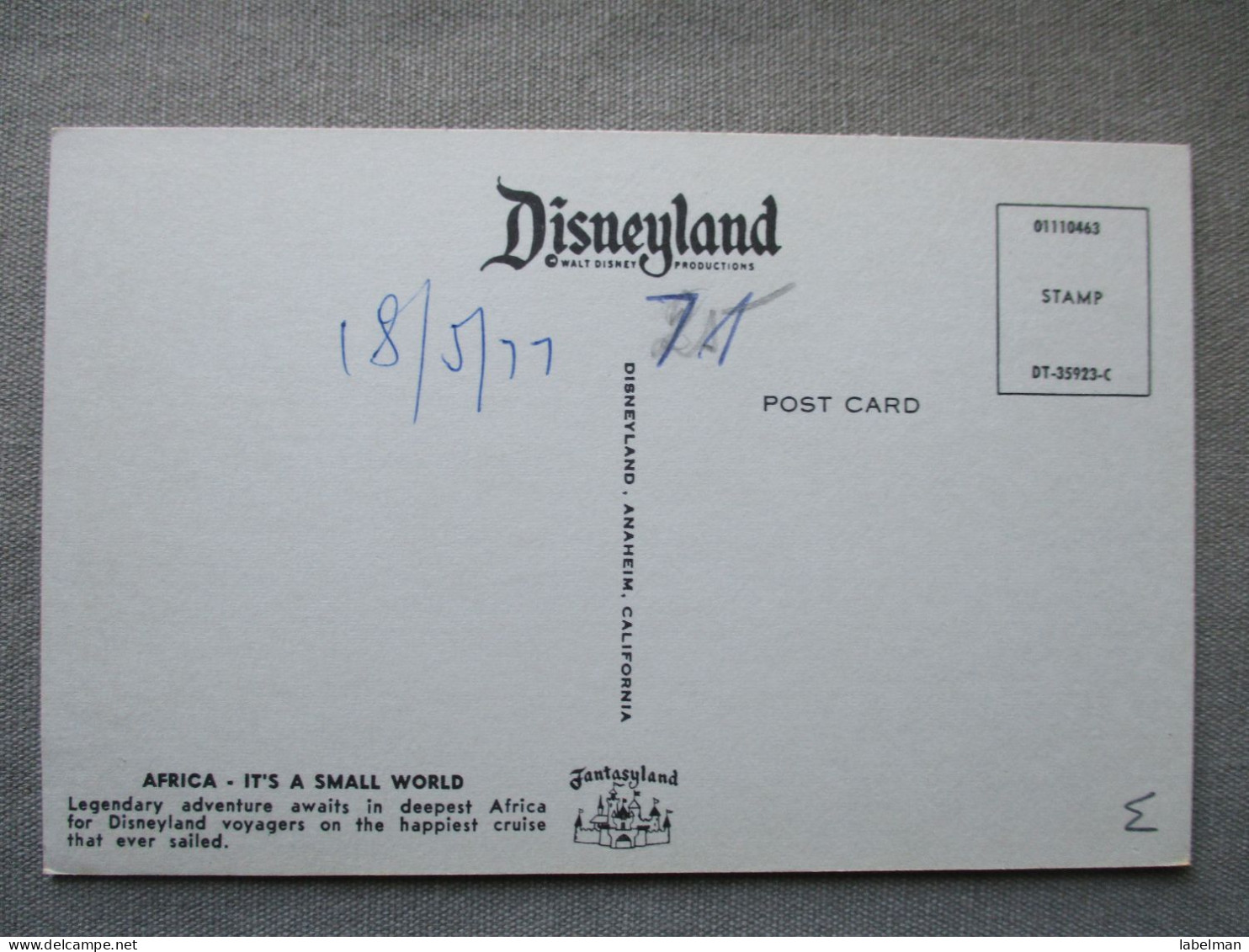 USA UNITED STATES FLORIDA DISNEY WORLD DISNEYLAND KARTE CARD POSTCARD CARTE POSTALE ANSICHTSKARTE CARTOLINA POSTKARTE - Atlanta