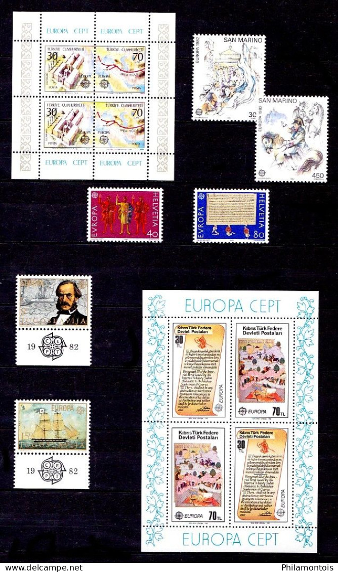 EUROPA-CEPT - Année 1982 Complète Avec Blocs - Neufs N** - Très Beaux - 1982