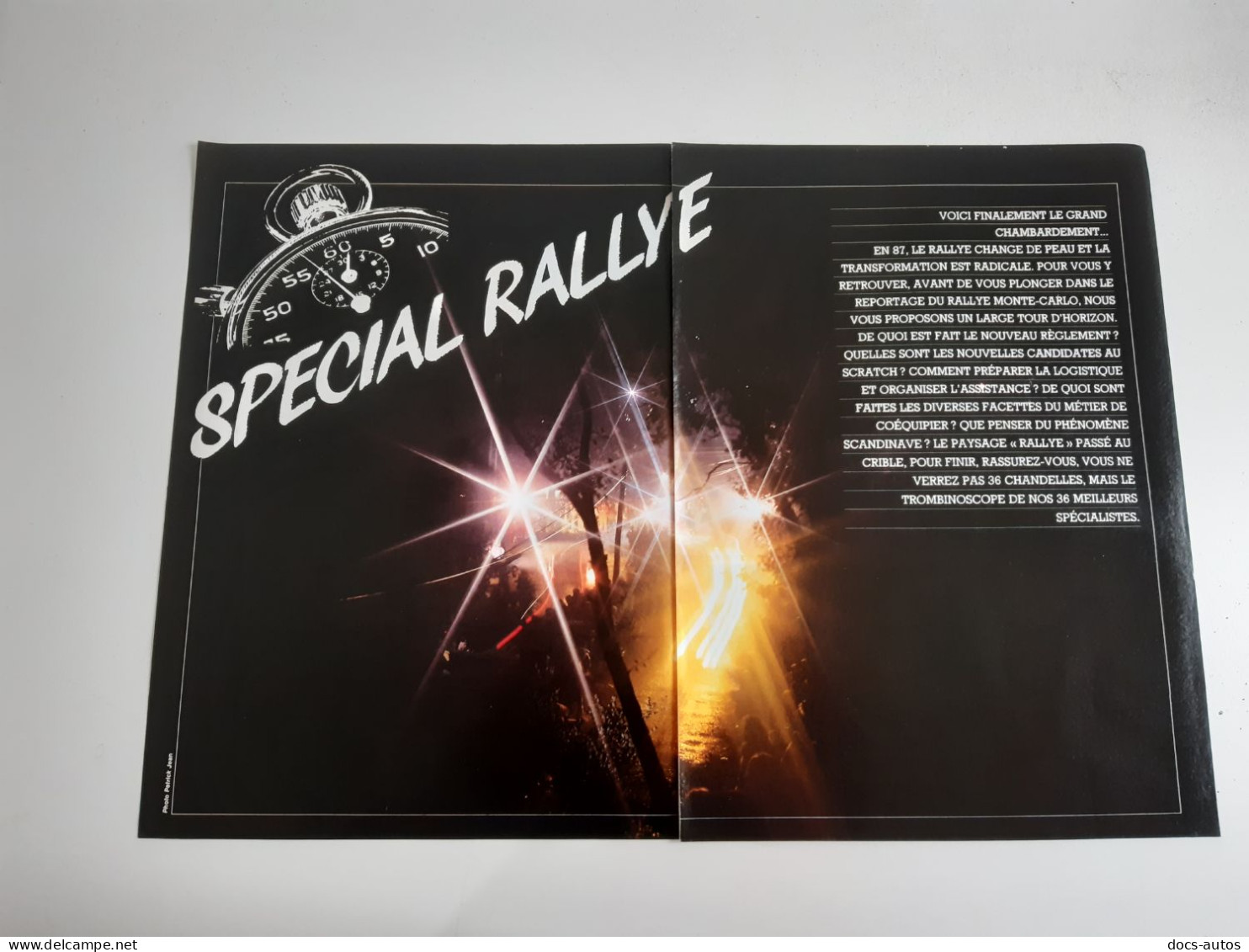 Spécial Rallye - Coupure De Presse Automobile - Autres & Non Classés
