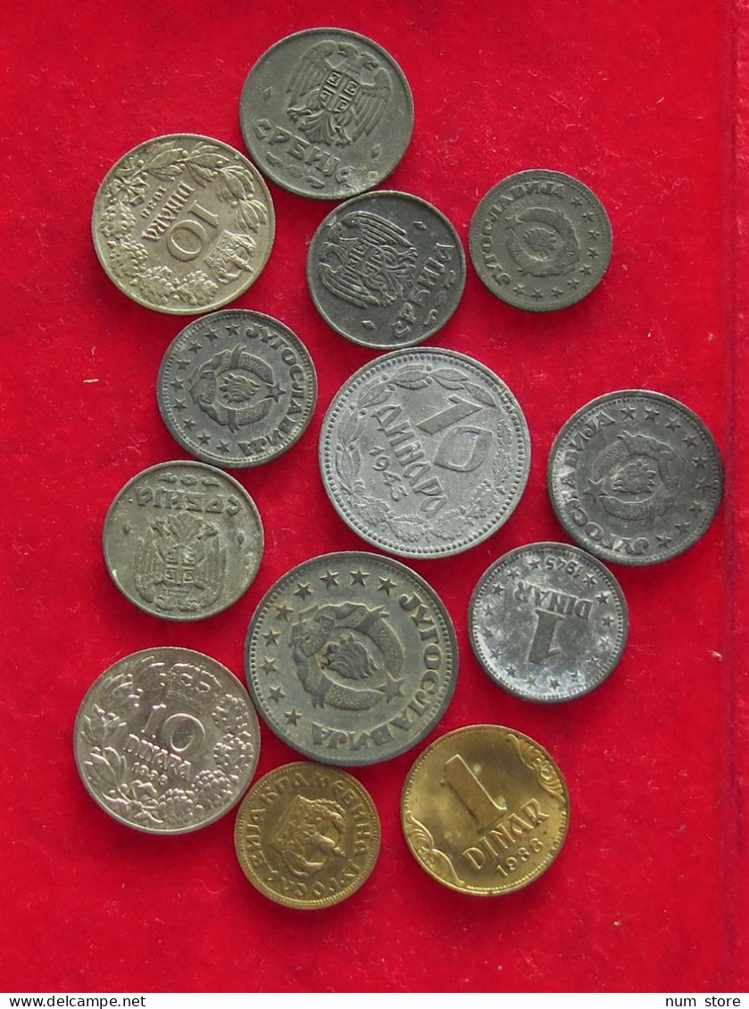 COLLECTION LOT PERIOD 1939-1945 YUGOSLAVIA 13PC 50G #xx40 0963 - Yougoslavie