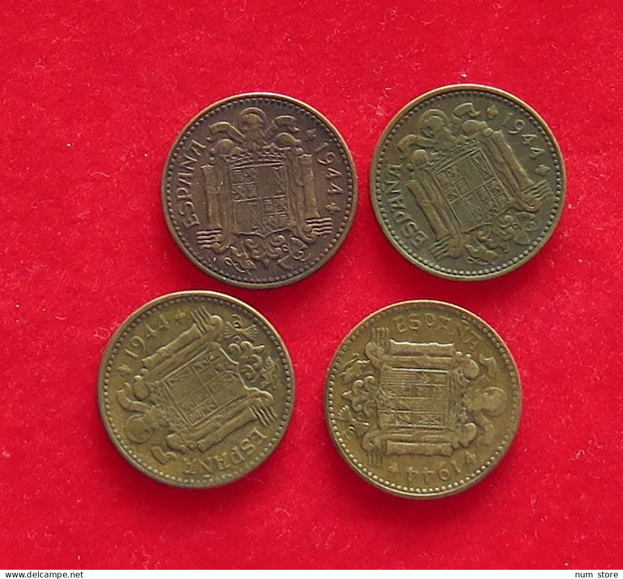 COLLECTION LOT PERIOD 1939-1945 SPAIN 4PC 15G #xx40 1003 -  Colecciones