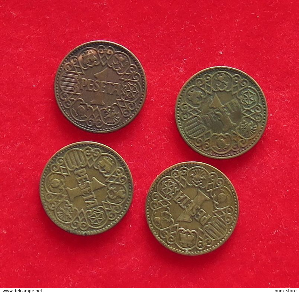 COLLECTION LOT PERIOD 1939-1945 SPAIN 4PC 15G #xx40 1003 -  Colecciones