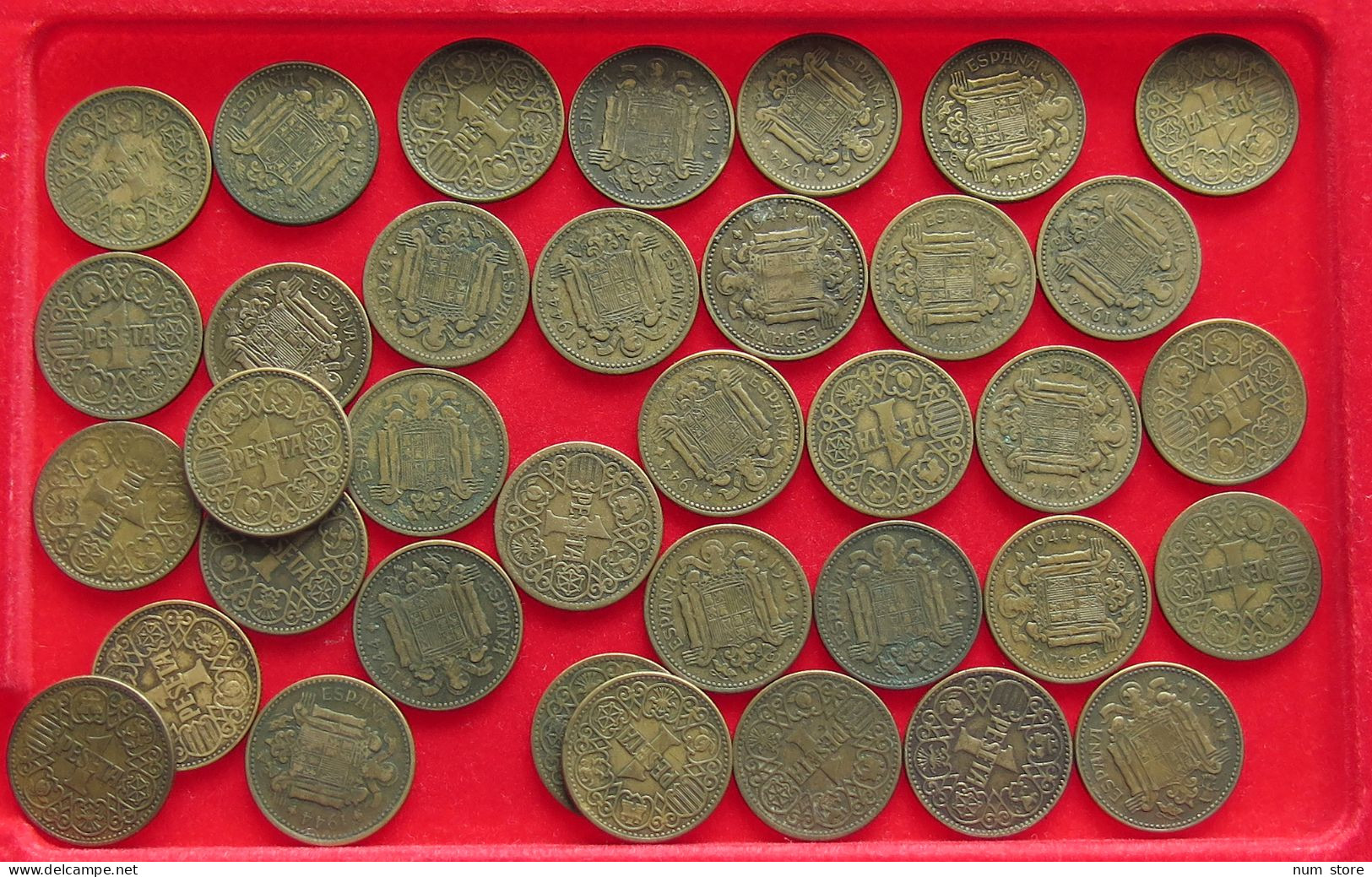 COLLECTION LOT PERIOD 1939-1945 SPAIN 36PC 125G #xx40 0924 -  Collections