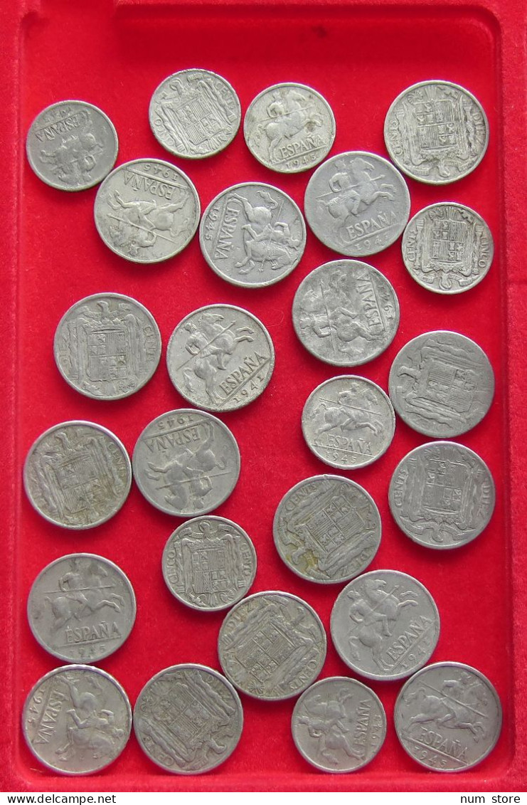 COLLECTION LOT PERIOD 1939-1945 SPAIN 25PC 41G #xx40 0936 -  Collections