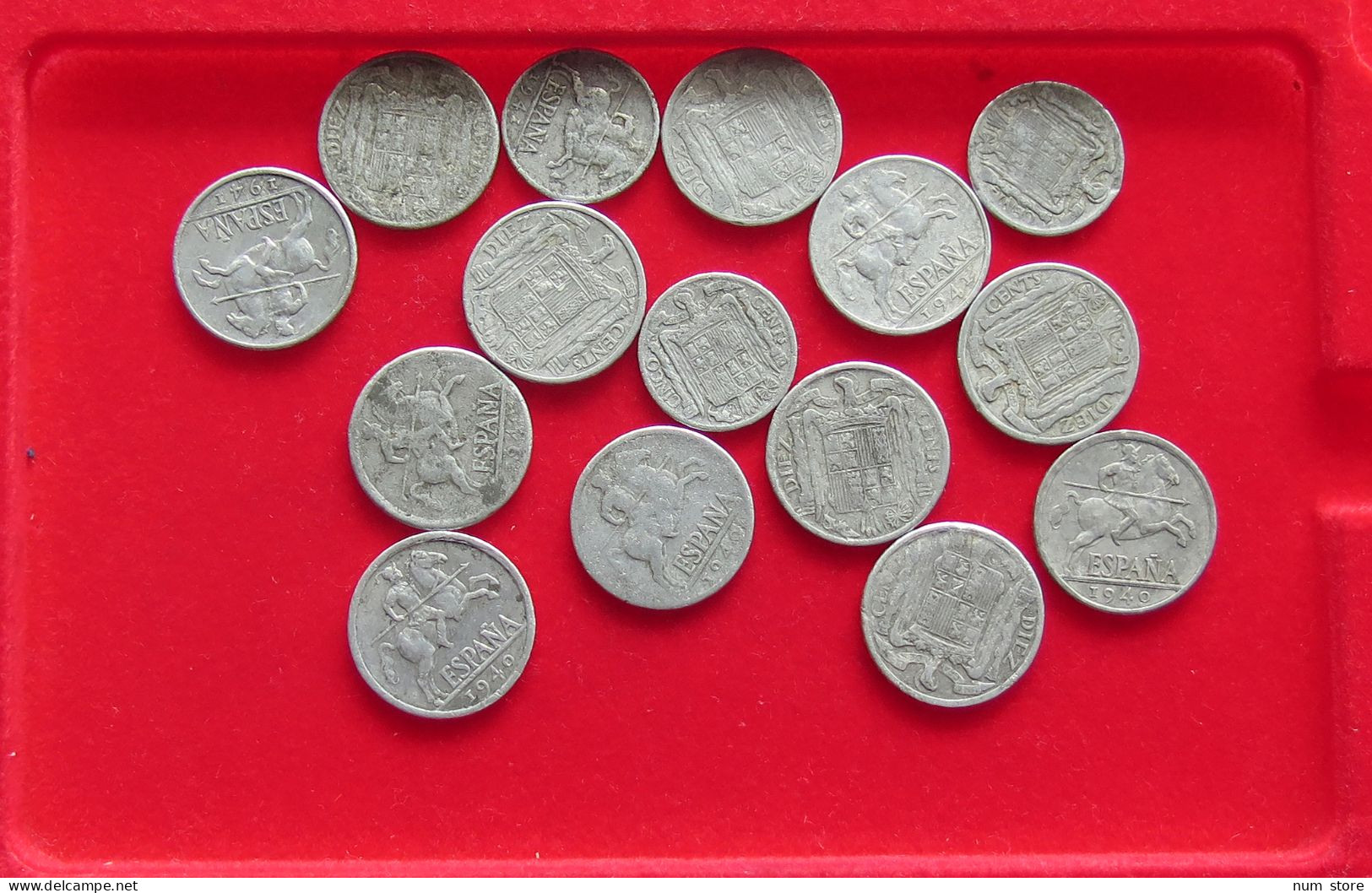 COLLECTION LOT PERIOD 1939-1945 SPAIN 15PC 26G  #xx40 0935 -  Colecciones