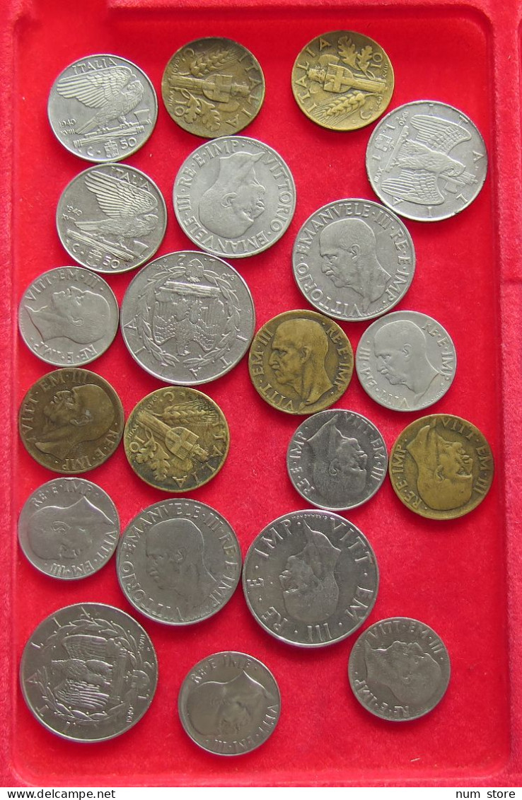 COLLECTION LOT PERIOD 1939-1945 ITALY 21PC 128G #xx40 0930 - Collections