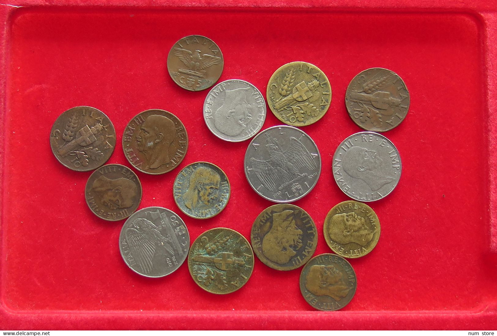 COLLECTION LOT PERIOD 1939-1945 ITALY 15PC 71G #xx40 0934 - Verzamelingen