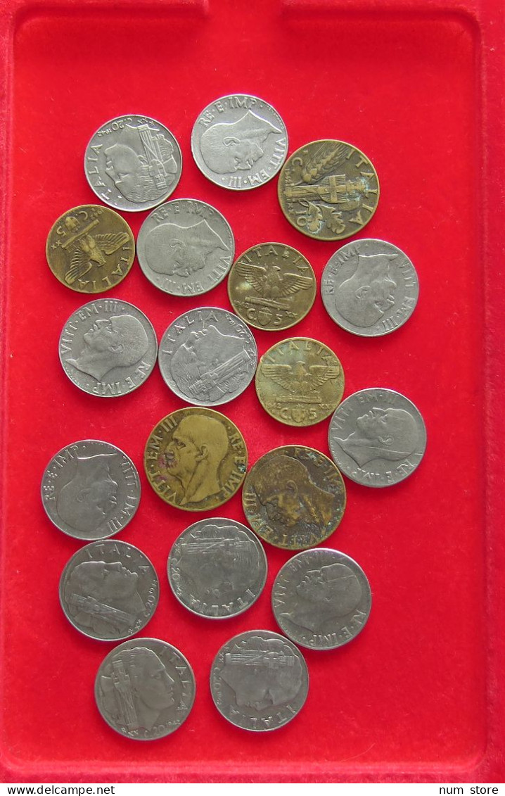 COLLECTION LOT PERIOD 1939-1945 ITALY 19PC 76G #xx40 0932 - Verzamelingen