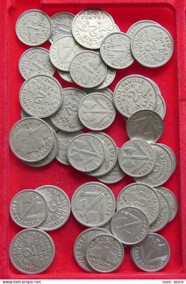 COLLECTION LOT PERIOD 1939-1945 FRANCE 44PC 76G #xx40 0887 - Collections