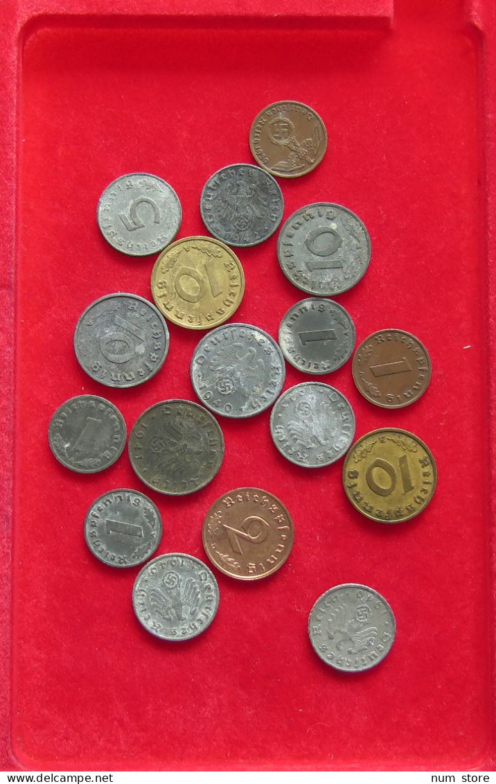 COLLECTION LOT PERIOD 1939-1945 GERMANY THIRD REICH 17PC 48G #xx40 0879 - Collezioni