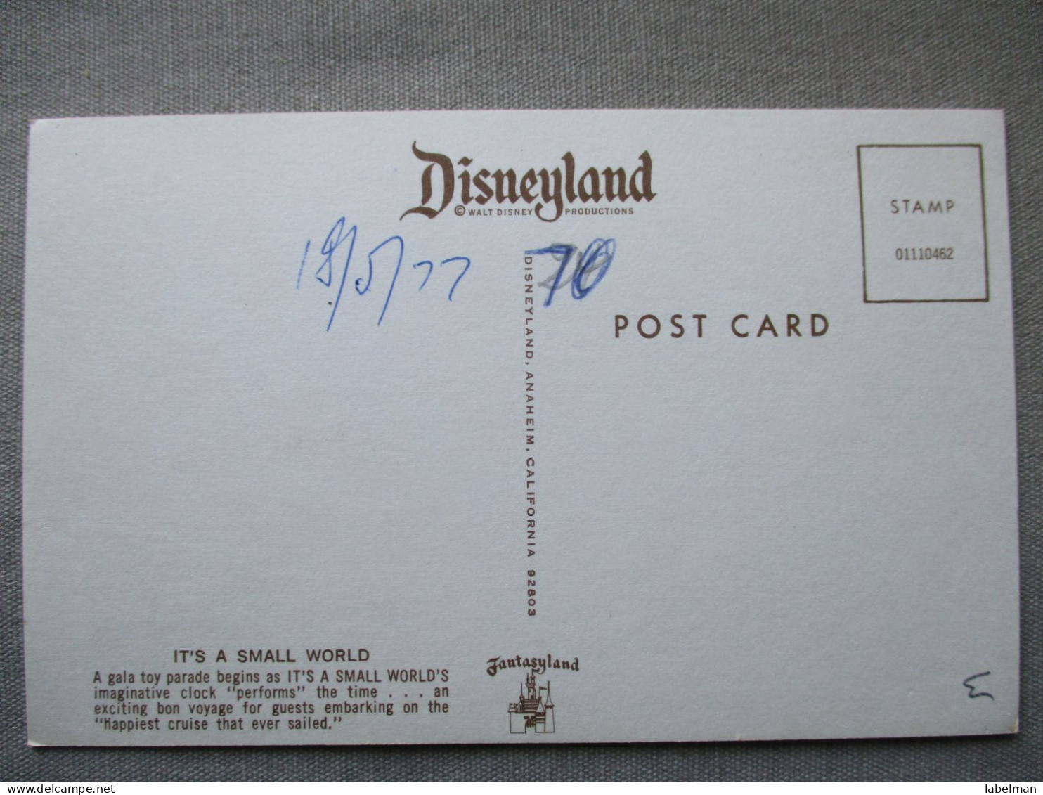 USA UNITED STATES FLORIDA DISNEY WORLD DISNEYLAND KARTE CARD POSTCARD CARTE POSTALE ANSICHTSKARTE CARTOLINA POSTKARTE - Atlanta