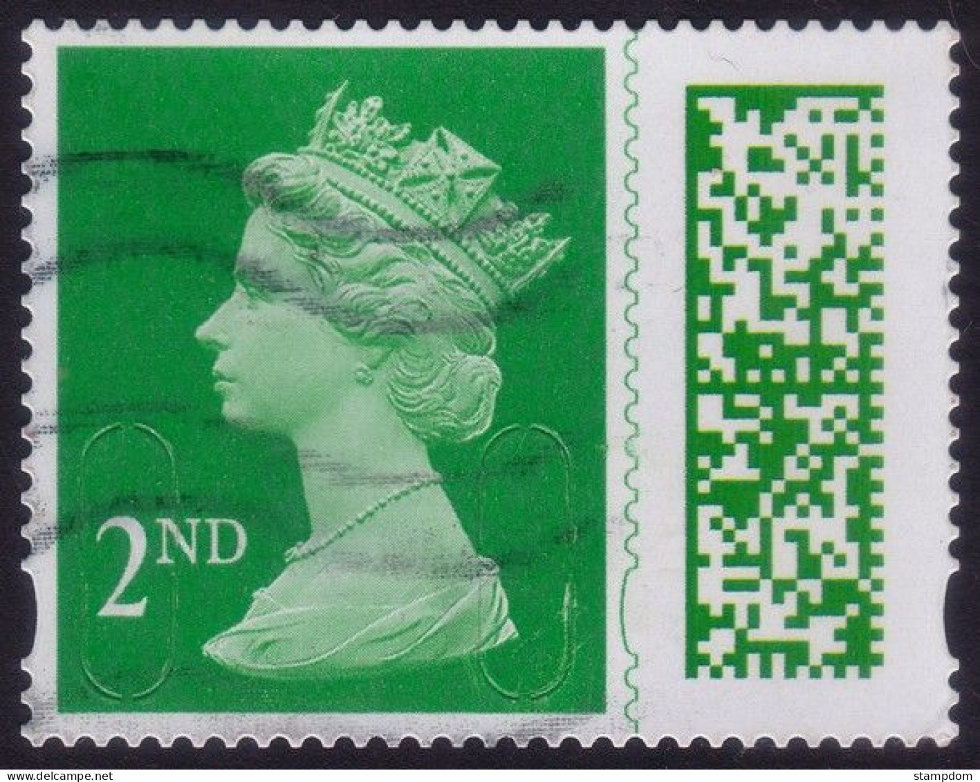 GREAT BRITAIN GB 2022 QE2 Barcoded Machin 2nd M22L MEIL - USED @Q2522 - Machins