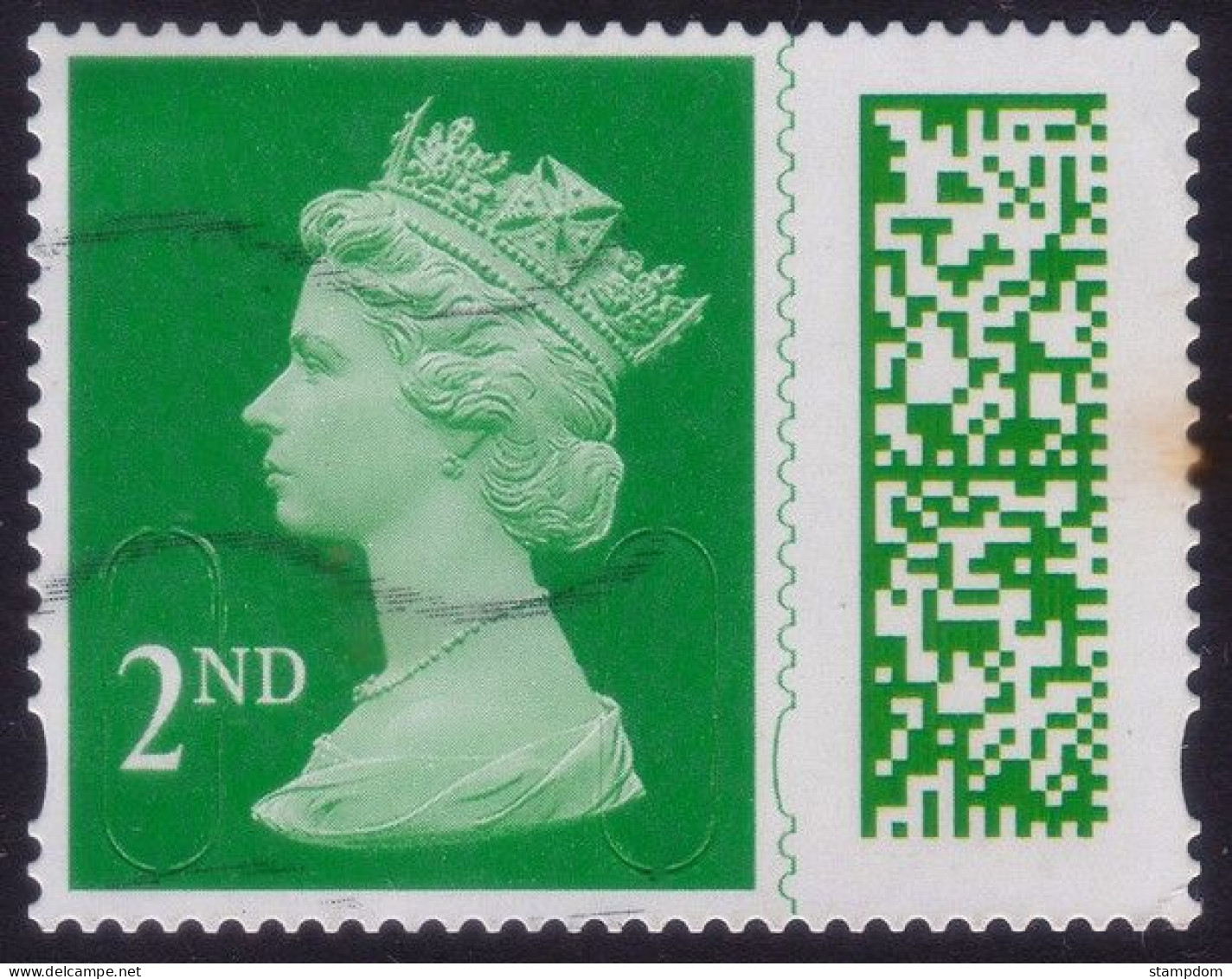 GREAT BRITAIN GB 2022 QE2 Barcoded Machin 2nd M22L MEIL - USED @Q2524 - Machins