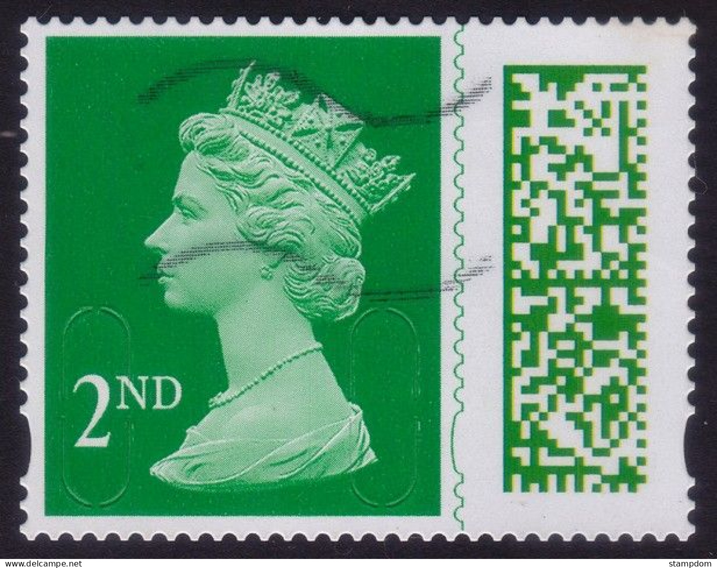 GREAT BRITAIN GB 2022 QE2 Barcoded Machin 2nd M22L MEIL - USED @Q2525 - Machins