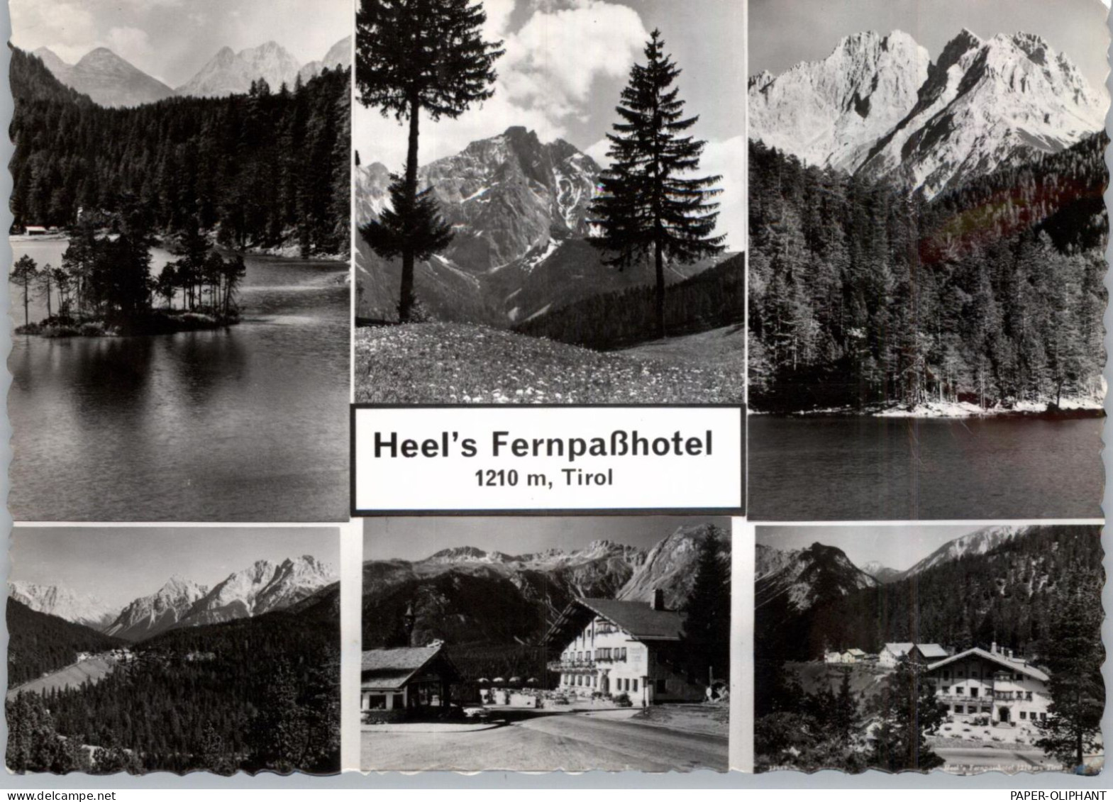 A 6465 NASSEREITH, Heel's Fernpasshotel. 1956 - Imst