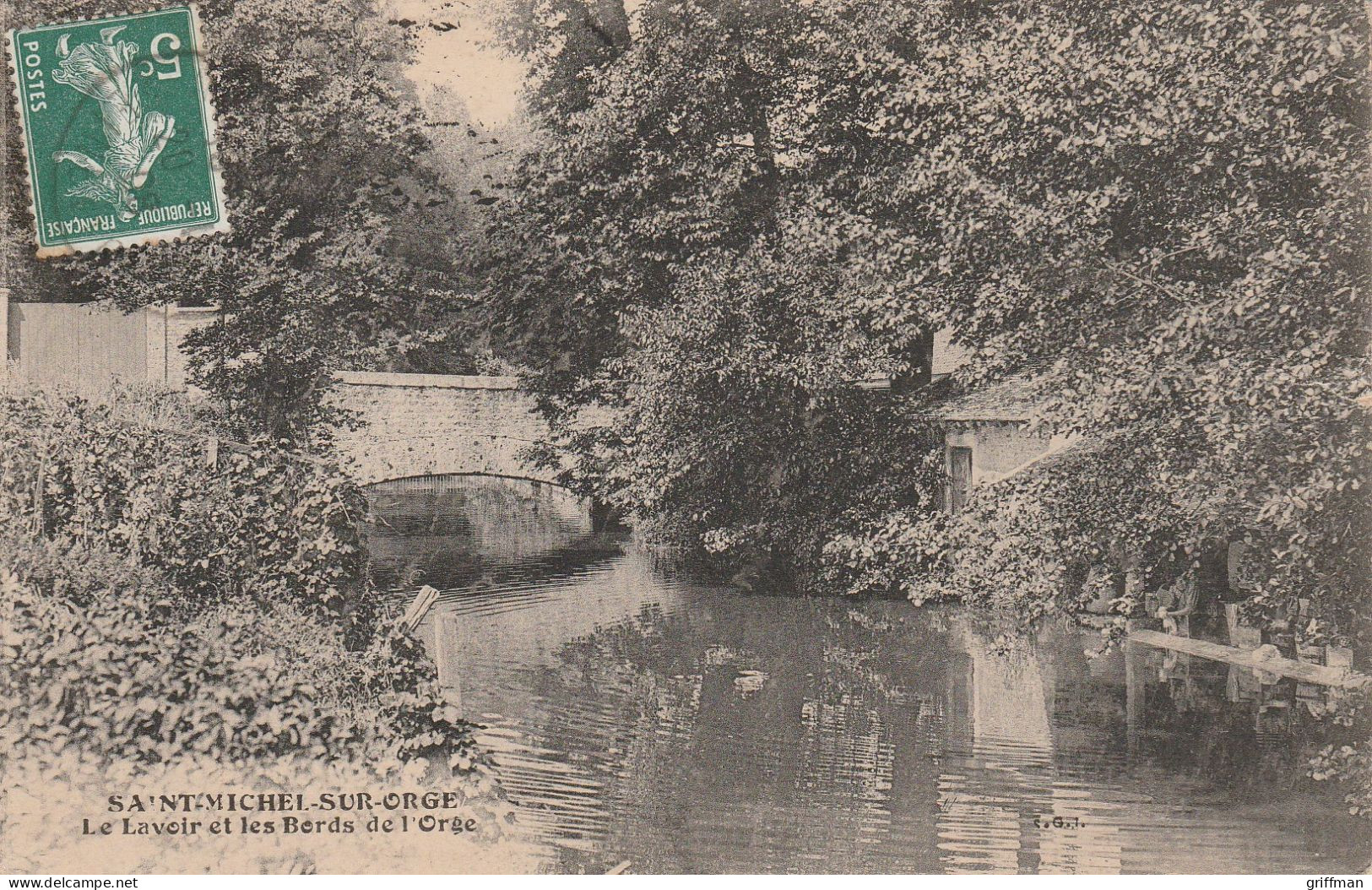 SAINT MICHEL SUR ORGE LE LAVOIR ET LES BORDS DE L'ORGE 1906 TBE - Saint Michel Sur Orge