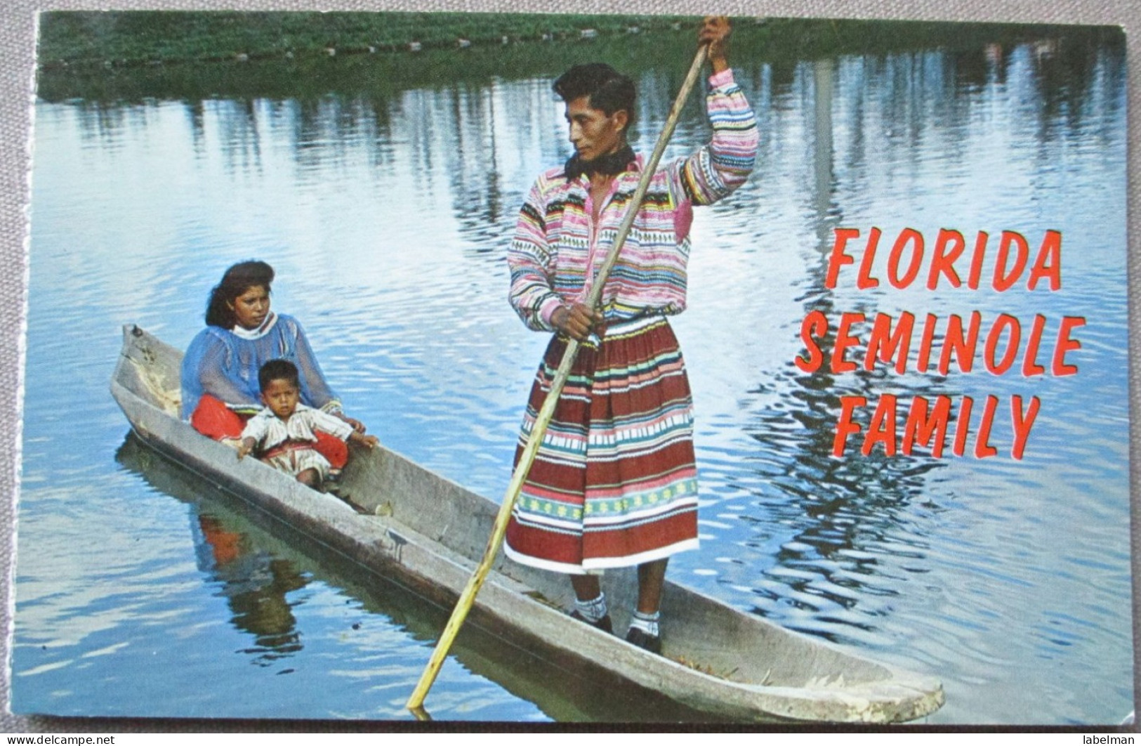 USA UNITED STATES FLORIDA SEMINOLE FAMILY PANORAMA KARTE CARD POSTCARD CARTE POSTALE ANSICHTSKARTE CARTOLINA POSTKARTE - Atlanta