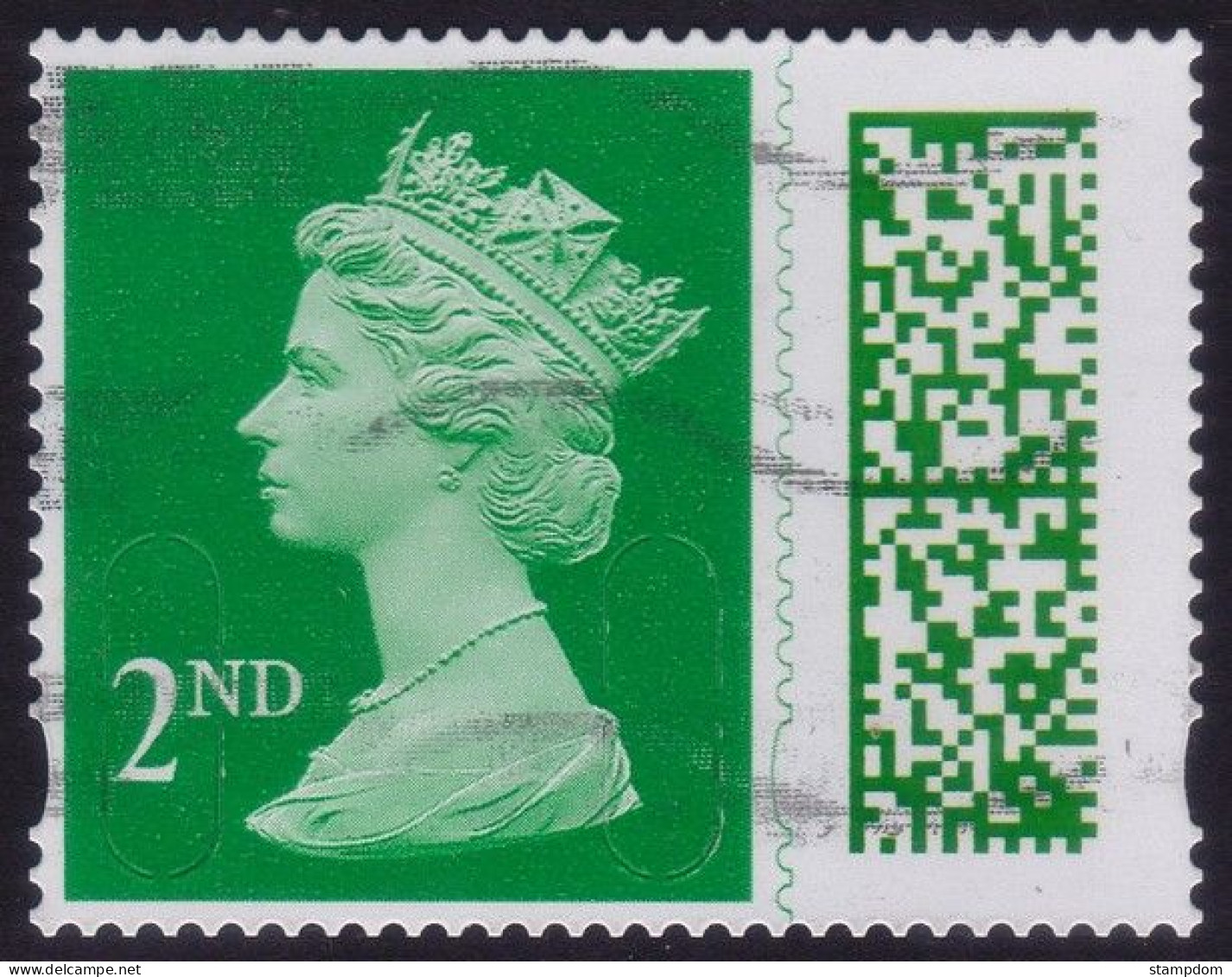 GREAT BRITAIN GB 2022 QE2 Barcoded Machin 2nd M22L MAIL - USED @Q2529 - Machins