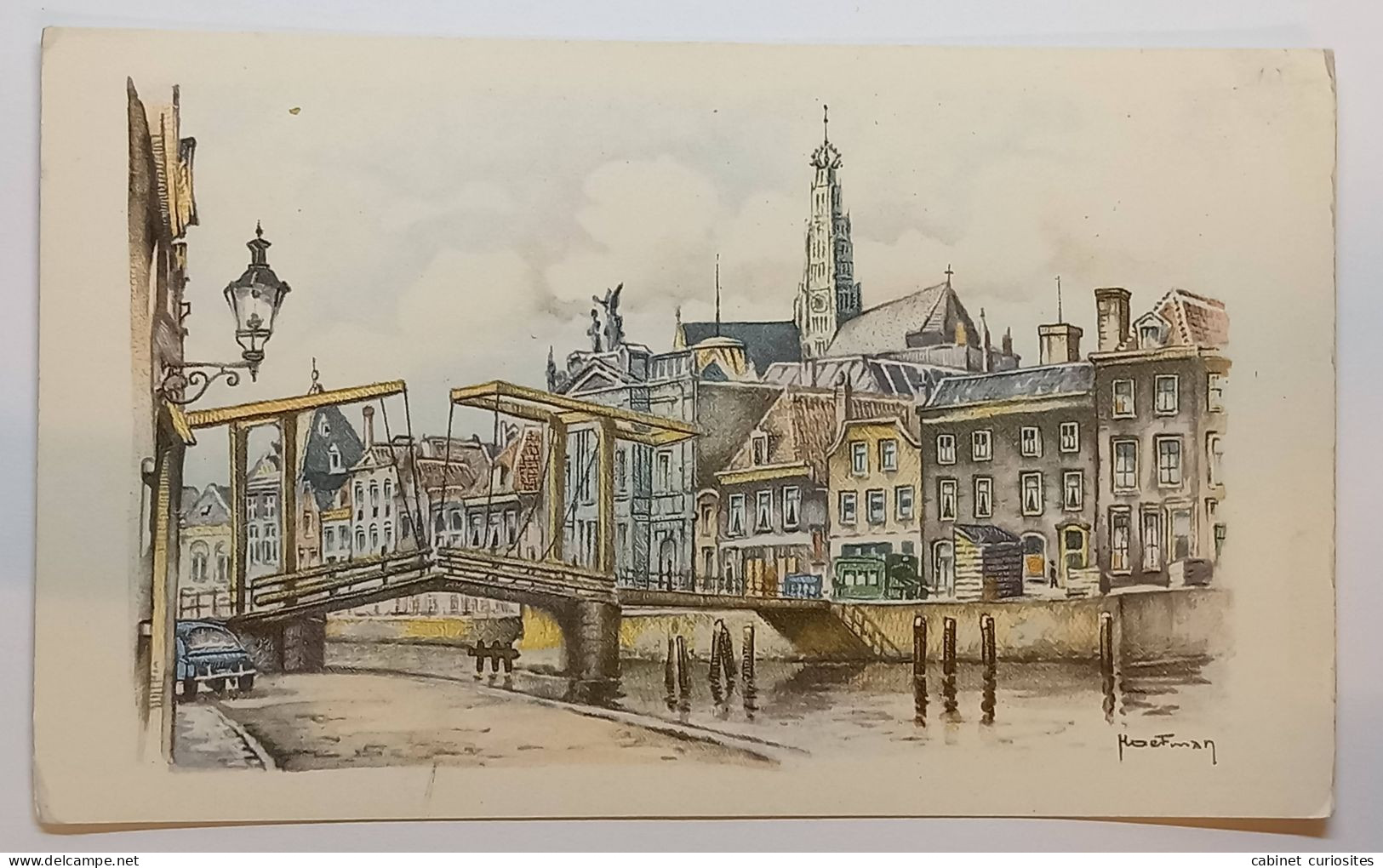 HAARLEM 't Spaarne - Illustrateur Hoefman - Levée Du Pont - Pays-Bas - Haarlem